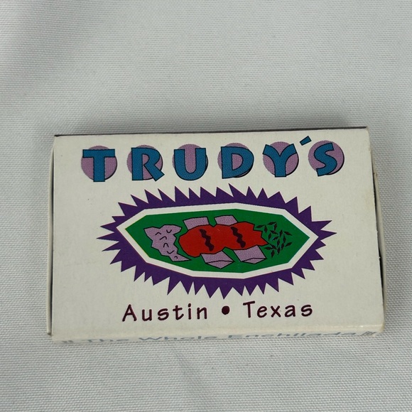 Trudy’s Restaurant Vintage Matchbox new never used Austin Texas - Picture 1 of 5